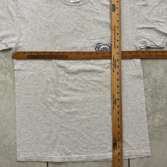 VTG Harley Davidson Heather Gray Pocket T-Shirt Size M - Picture 7 of 7